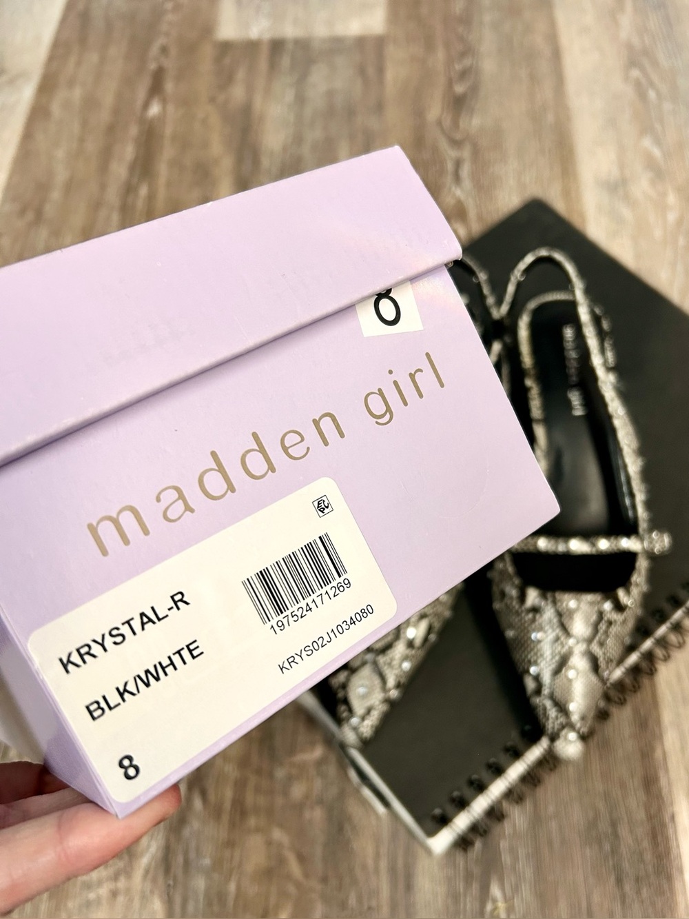 MADDEN GIRL 📞 Krystal Mary Jane Kitten Heel Slingback Pump - Size 8 - Picture 5 of 5